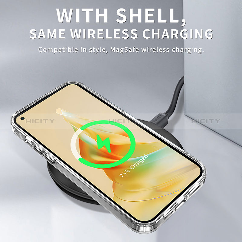 Silikon Schutzhülle Rahmen Tasche Hülle Durchsichtig Transparent AC1 für Oppo Reno8 T 4G