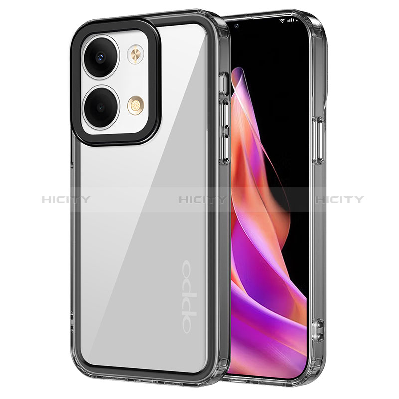 Silikon Schutzhülle Rahmen Tasche Hülle Durchsichtig Transparent AC1 für Oppo Reno9 Pro 5G