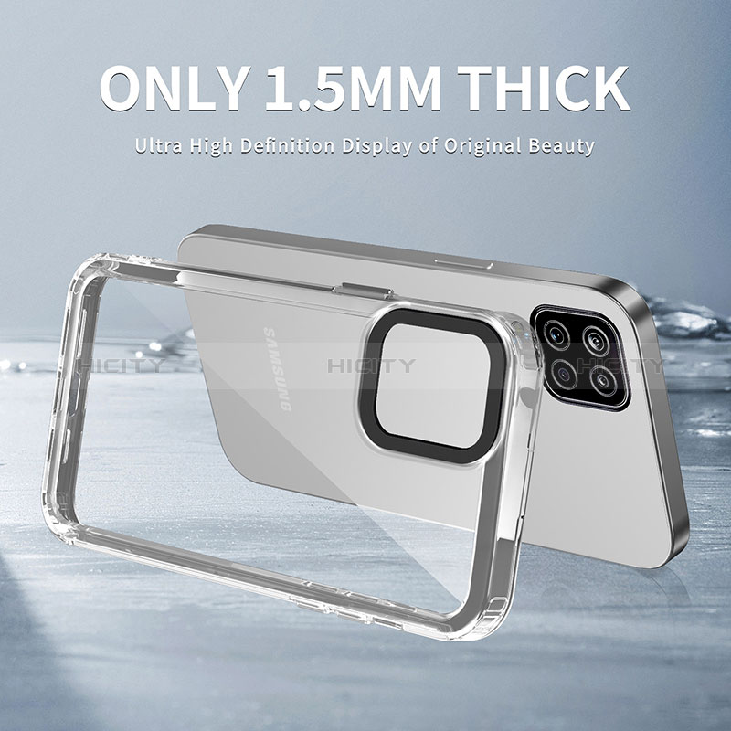 Silikon Schutzhülle Rahmen Tasche Hülle Durchsichtig Transparent AC1 für Samsung Galaxy M12 groß