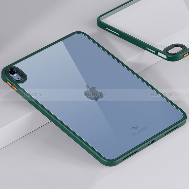 Silikon Schutzhülle Rahmen Tasche Hülle Durchsichtig Transparent für Apple iPad 10.9 (2022) Grün