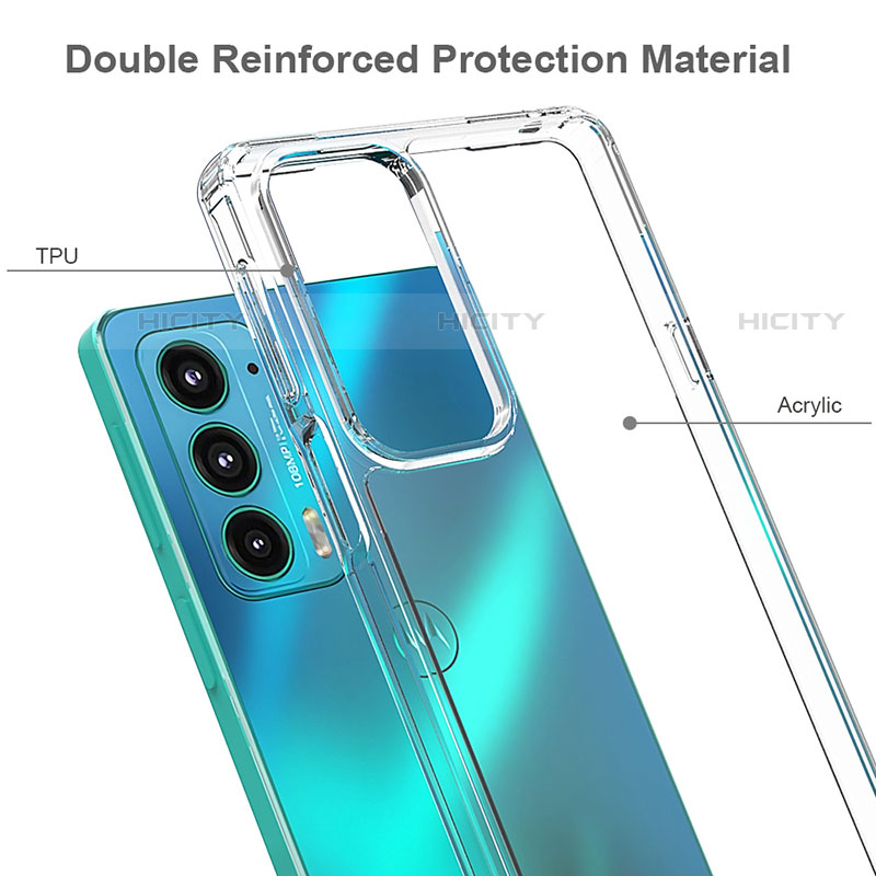 Silikon Schutzhülle Rahmen Tasche Hülle Durchsichtig Transparent für Motorola Moto Edge 20 5G