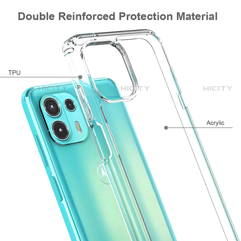 Silikon Schutzhülle Rahmen Tasche Hülle Durchsichtig Transparent für Motorola Moto Edge 20 Lite 5G