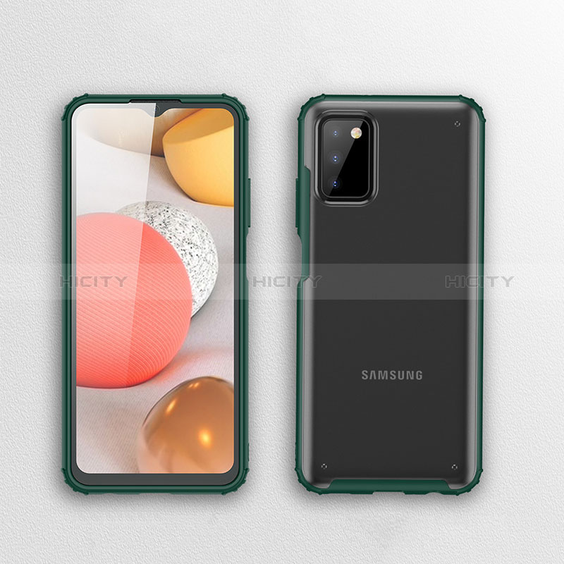 Silikon Schutzhülle Rahmen Tasche Hülle Durchsichtig Transparent für Samsung Galaxy A02s groß