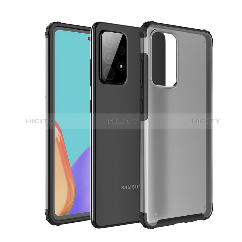 Silikon Schutzhülle Rahmen Tasche Hülle Durchsichtig Transparent für Samsung Galaxy A52s 5G Schwarz Plus