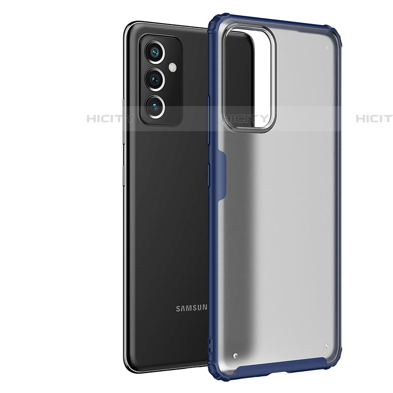 Silikon Schutzhülle Rahmen Tasche Hülle Durchsichtig Transparent für Samsung Galaxy A82 5G Blau