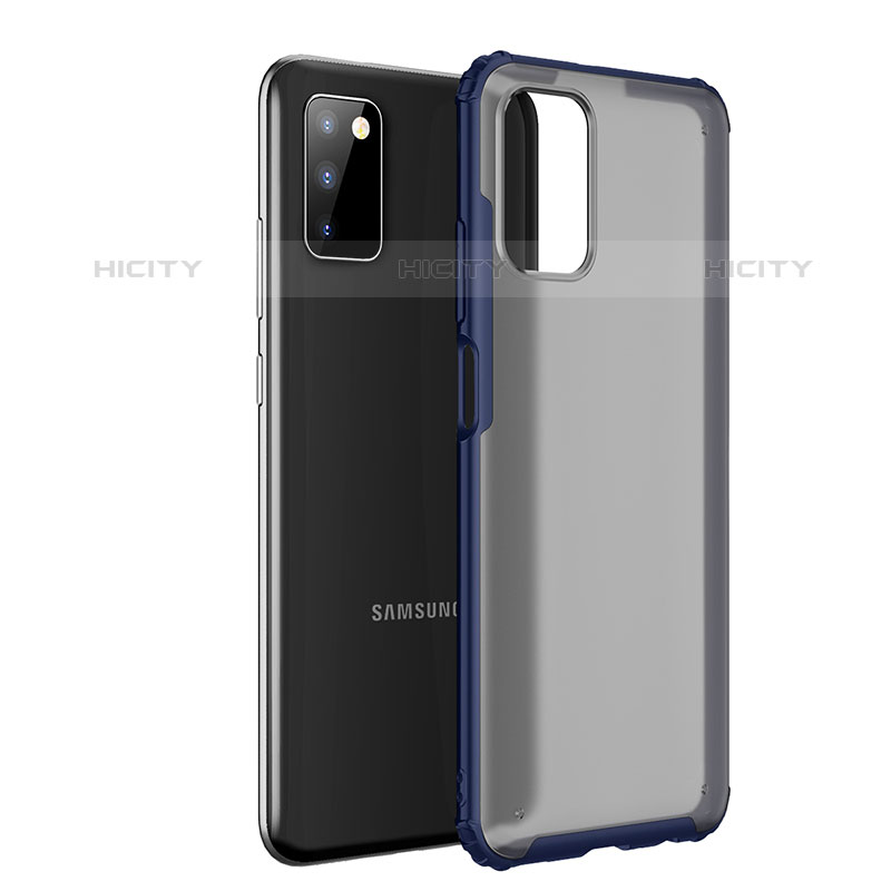 Silikon Schutzhülle Rahmen Tasche Hülle Durchsichtig Transparent für Samsung Galaxy M02s Blau Plus