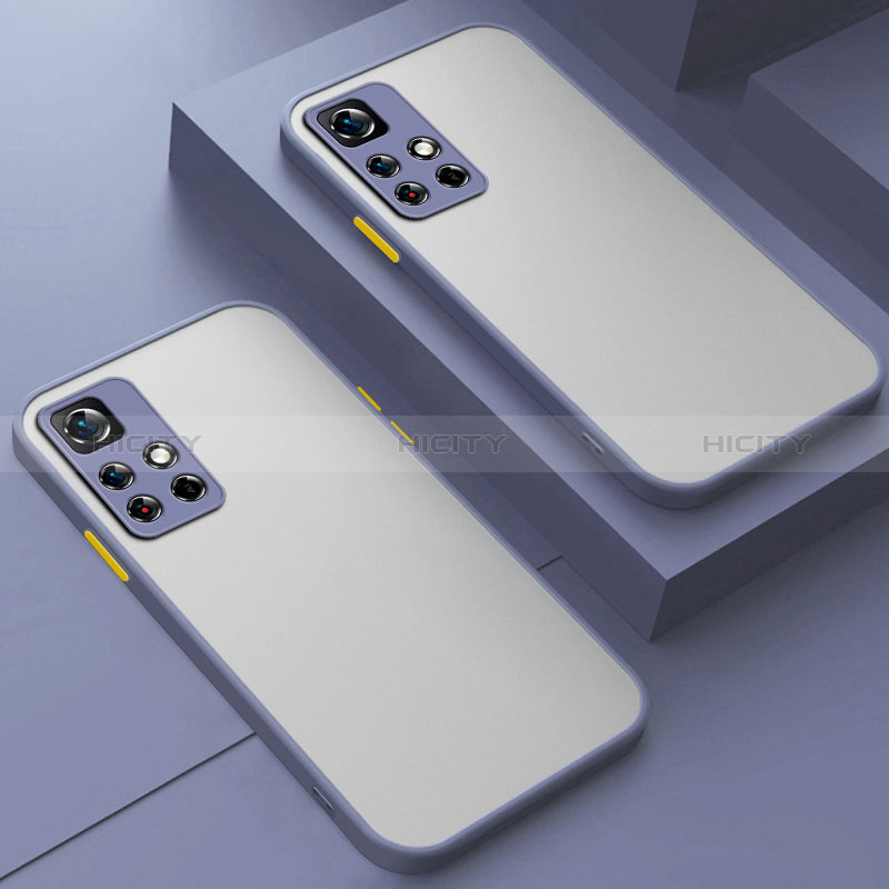 Silikon Schutzhülle Rahmen Tasche Hülle Durchsichtig Transparent für Xiaomi Mi 11i 5G (2022) Lavendel Grau Plus