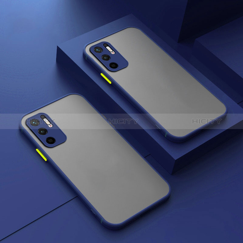 Silikon Schutzhülle Rahmen Tasche Hülle Durchsichtig Transparent für Xiaomi Redmi Note 10T 5G Blau Plus