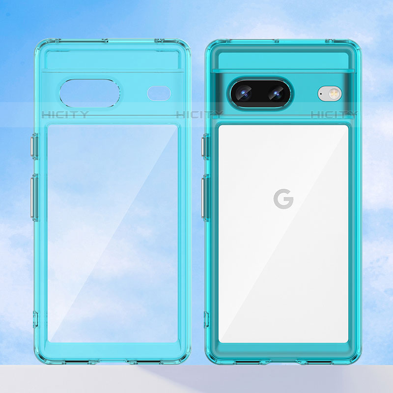 Silikon Schutzhülle Rahmen Tasche Hülle Durchsichtig Transparent J01S für Google Pixel 7 5G