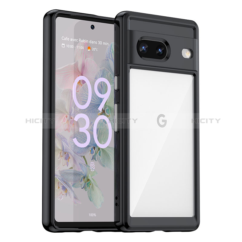 Silikon Schutzhülle Rahmen Tasche Hülle Durchsichtig Transparent J01S für Google Pixel 7 5G