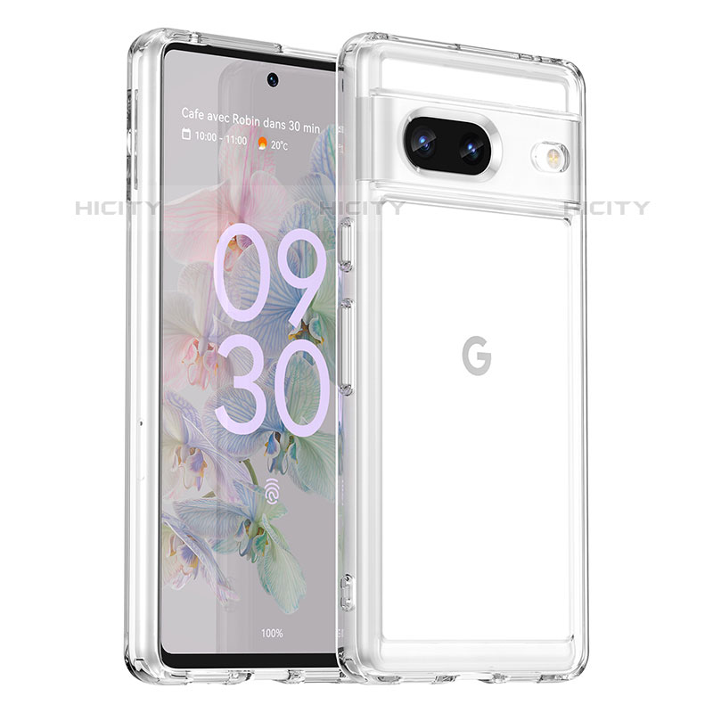 Silikon Schutzhülle Rahmen Tasche Hülle Durchsichtig Transparent J01S für Google Pixel 7 5G