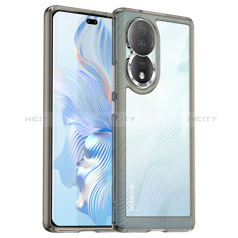 Silikon Schutzhülle Rahmen Tasche Hülle Durchsichtig Transparent J01S für Huawei Honor 80 5G groß