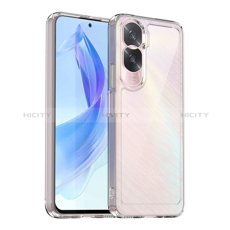 Silikon Schutzhülle Rahmen Tasche Hülle Durchsichtig Transparent J01S für Huawei Honor 90 Lite 5G groß