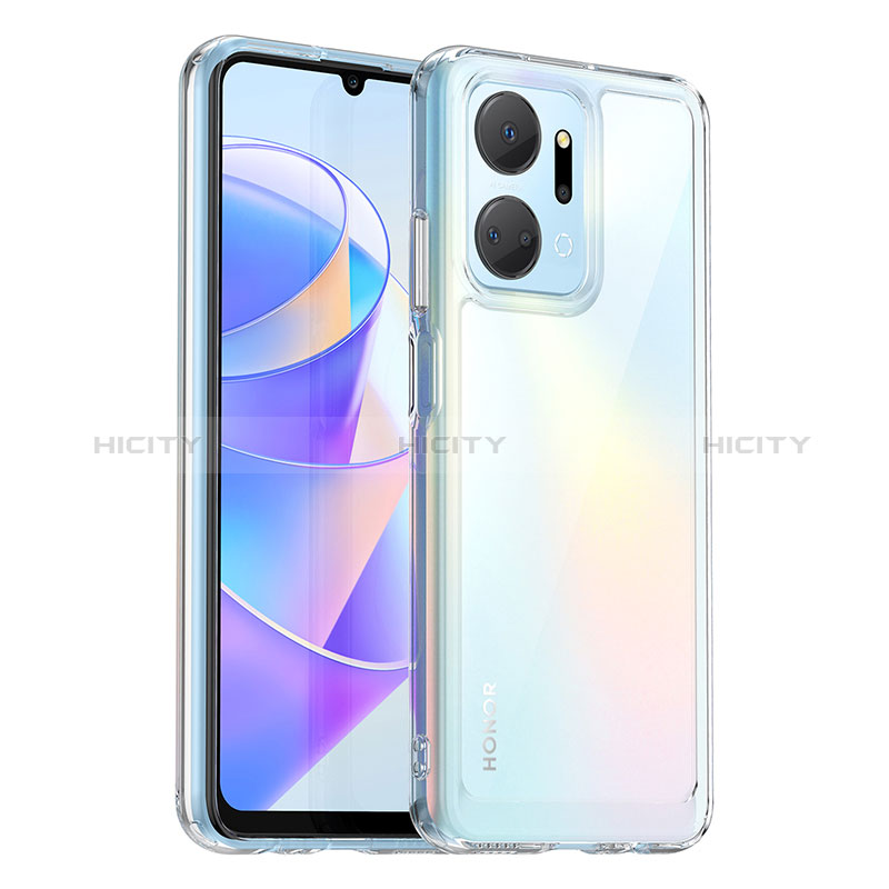 Silikon Schutzhülle Rahmen Tasche Hülle Durchsichtig Transparent J01S für Huawei Honor X7a