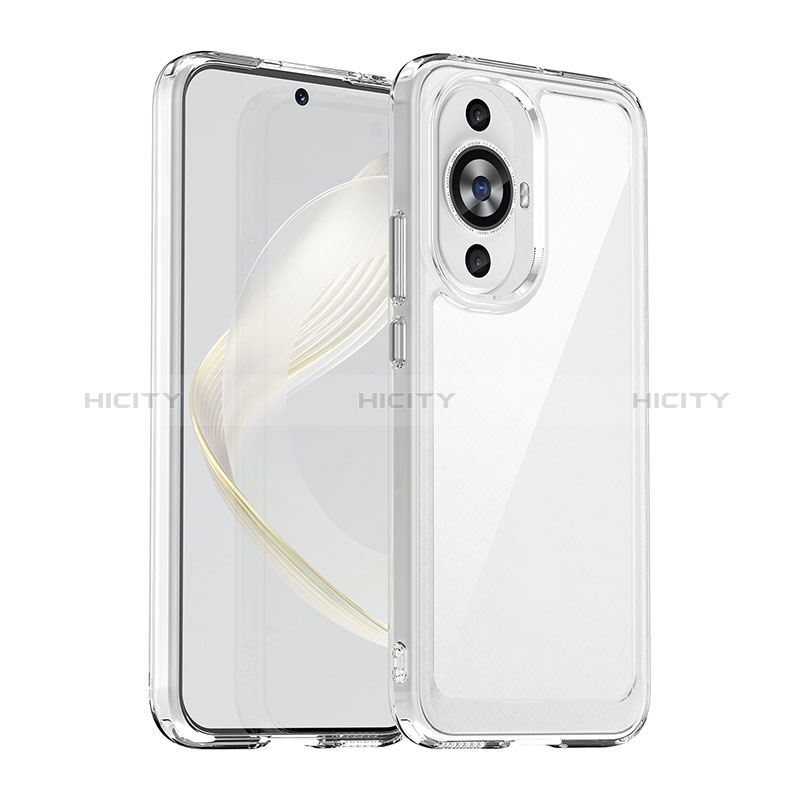 Silikon Schutzhülle Rahmen Tasche Hülle Durchsichtig Transparent J01S für Huawei Nova 11 groß