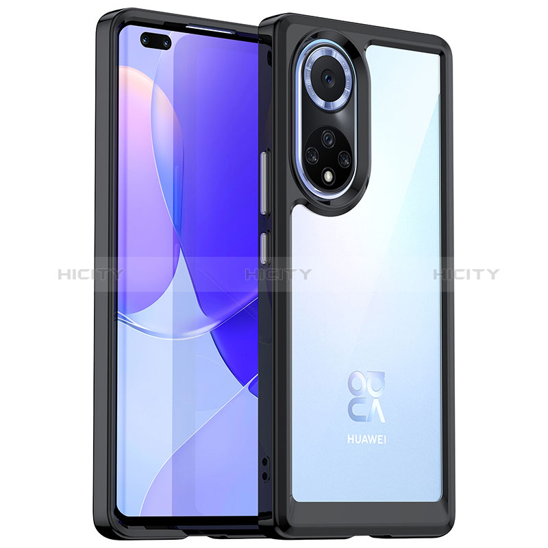 Silikon Schutzhülle Rahmen Tasche Hülle Durchsichtig Transparent J01S für Huawei Nova 9 Pro Schwarz