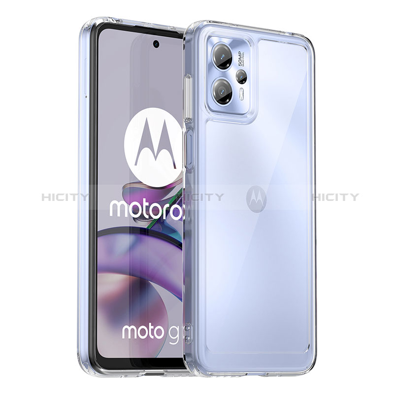 Silikon Schutzhülle Rahmen Tasche Hülle Durchsichtig Transparent J01S für Motorola Moto G13 Klar