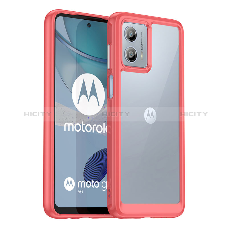 Silikon Schutzhülle Rahmen Tasche Hülle Durchsichtig Transparent J01S für Motorola Moto G53 5G