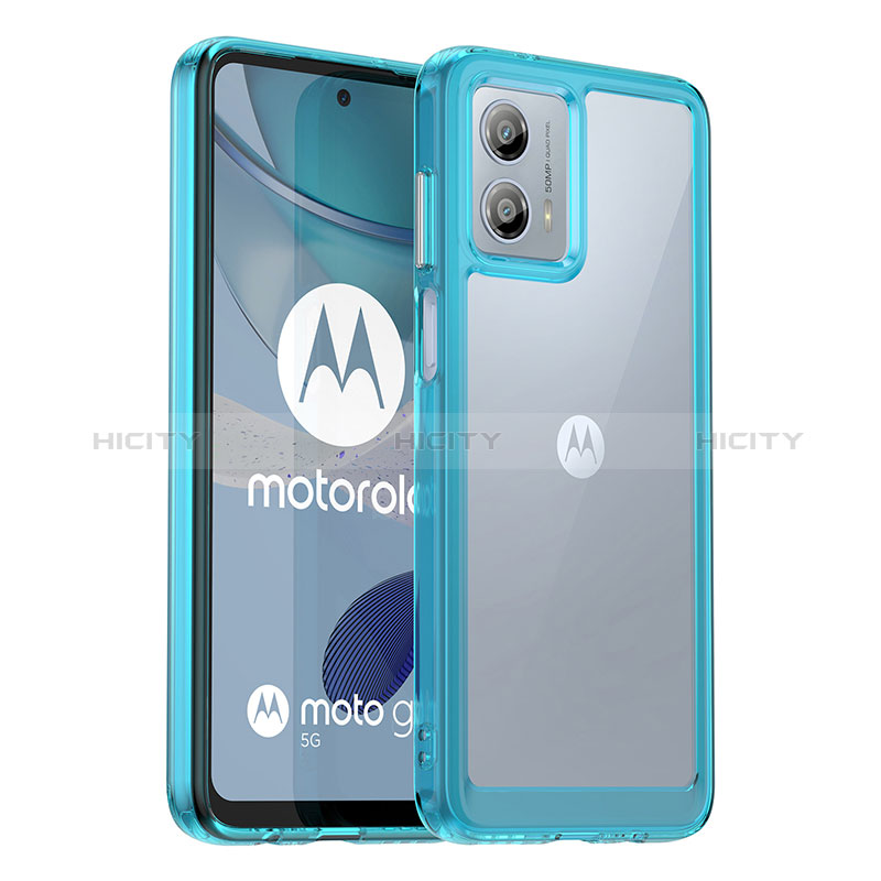 Silikon Schutzhülle Rahmen Tasche Hülle Durchsichtig Transparent J01S für Motorola Moto G53 5G