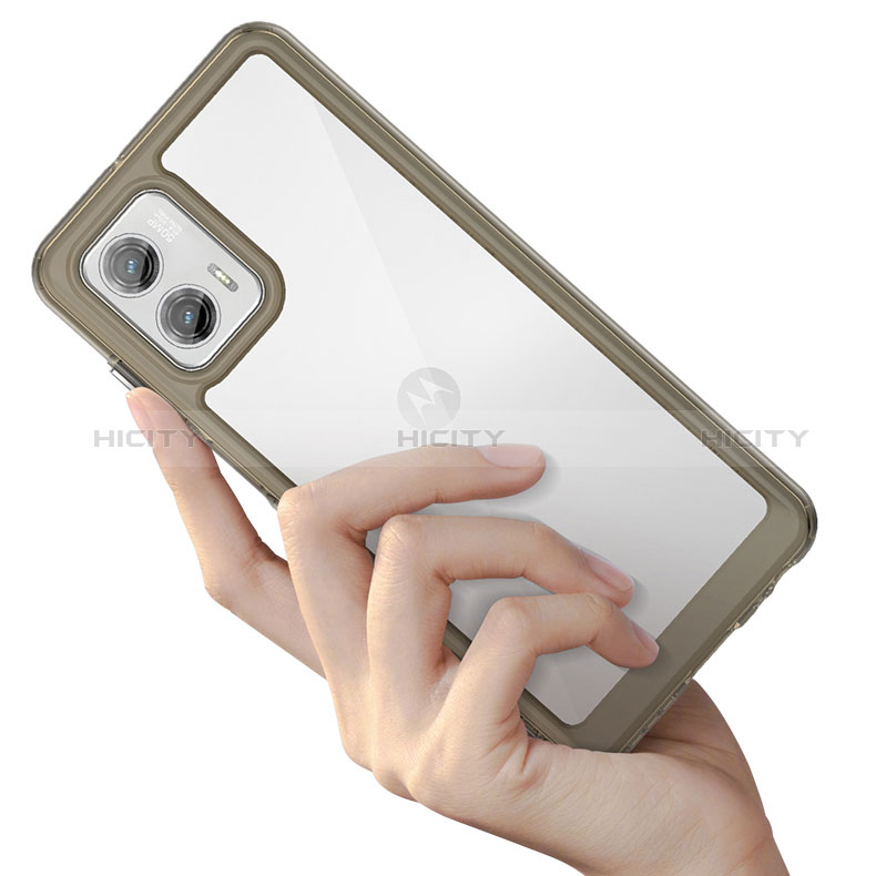 Silikon Schutzhülle Rahmen Tasche Hülle Durchsichtig Transparent J01S für Motorola Moto G73 5G