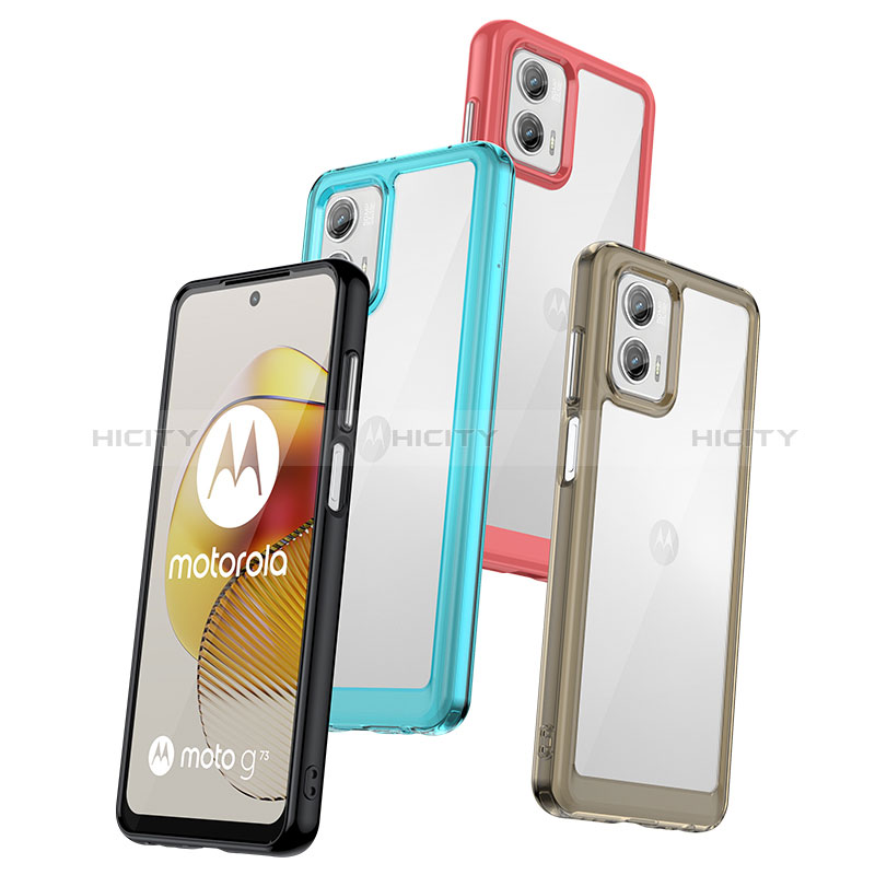 Silikon Schutzhülle Rahmen Tasche Hülle Durchsichtig Transparent J01S für Motorola Moto G73 5G