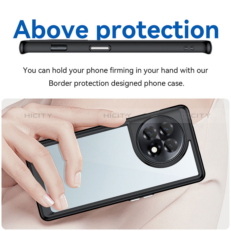Silikon Schutzhülle Rahmen Tasche Hülle Durchsichtig Transparent J01S für OnePlus 11R 5G