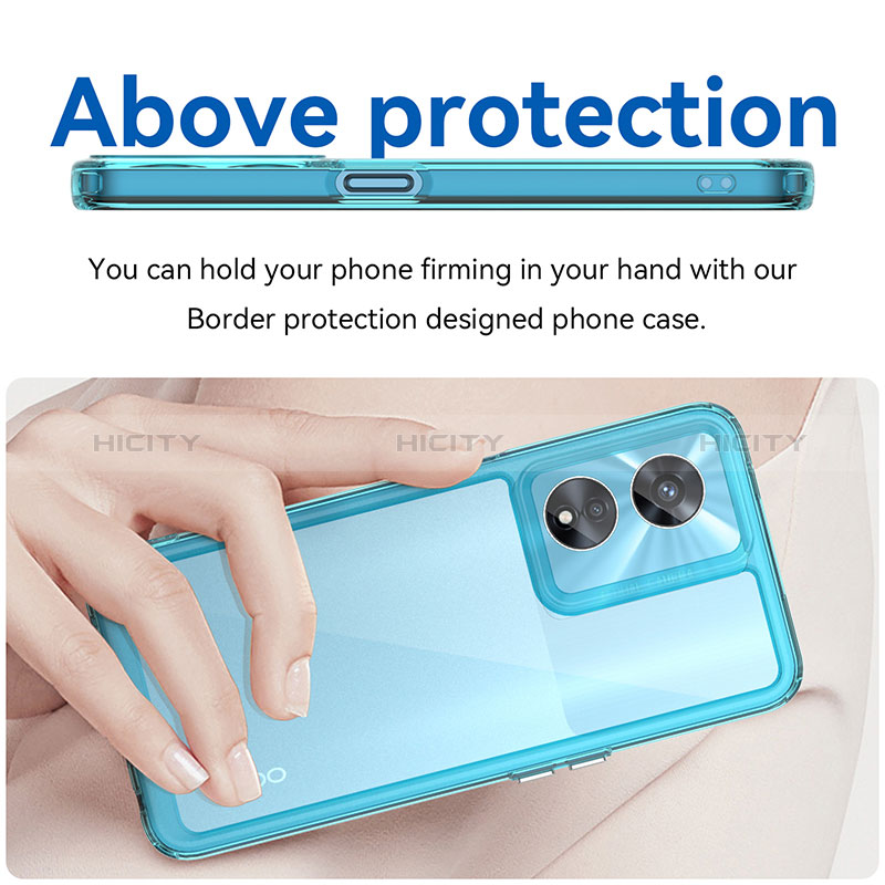 Silikon Schutzhülle Rahmen Tasche Hülle Durchsichtig Transparent J01S für Oppo A1 Pro 5G