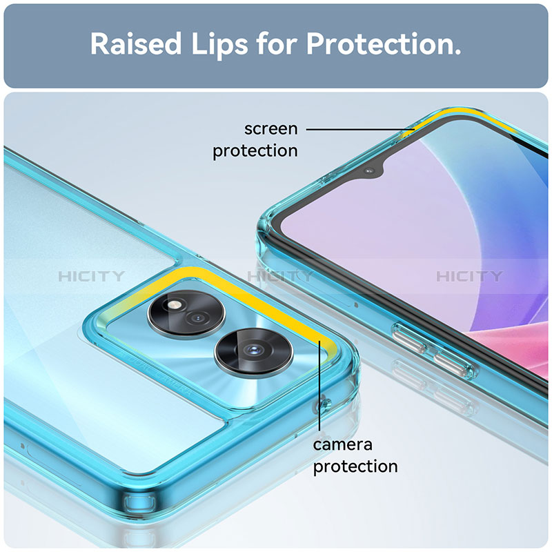 Silikon Schutzhülle Rahmen Tasche Hülle Durchsichtig Transparent J01S für Oppo A1 Pro 5G