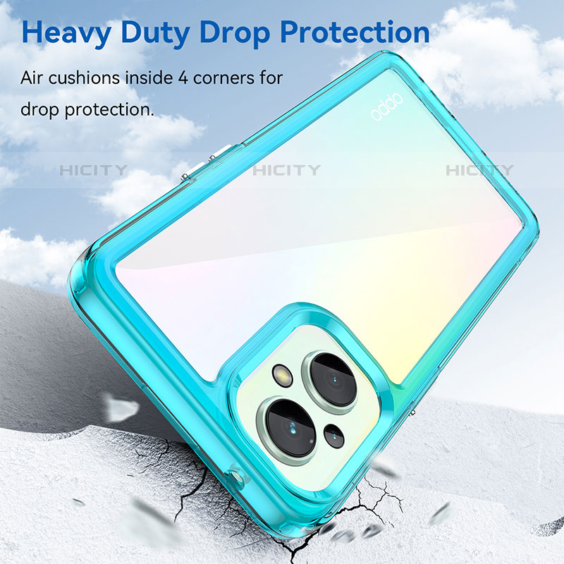 Silikon Schutzhülle Rahmen Tasche Hülle Durchsichtig Transparent J01S für Oppo F21s Pro 5G