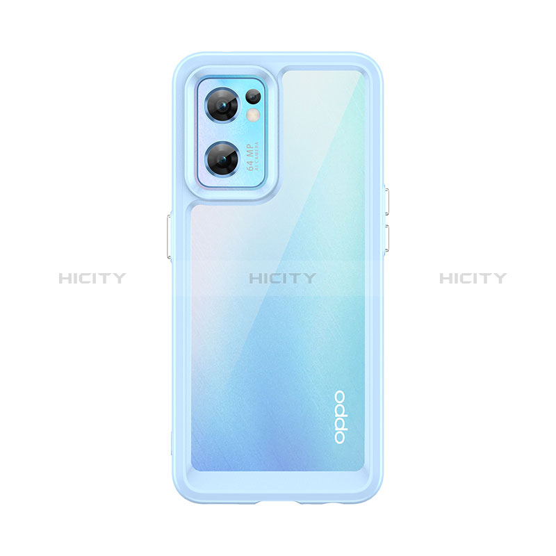 Silikon Schutzhülle Rahmen Tasche Hülle Durchsichtig Transparent J01S für Oppo Find X5 Lite 5G groß