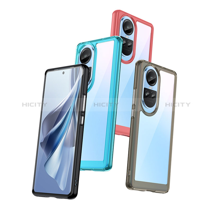 Silikon Schutzhülle Rahmen Tasche Hülle Durchsichtig Transparent J01S für Oppo Reno10 Pro 5G