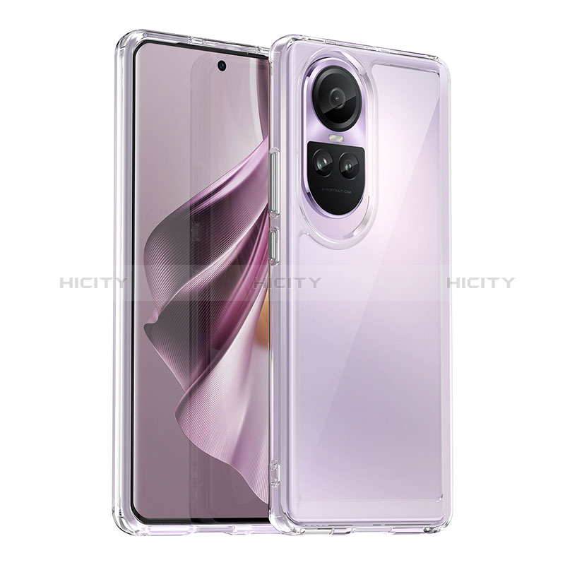 Silikon Schutzhülle Rahmen Tasche Hülle Durchsichtig Transparent J01S für Oppo Reno10 Pro 5G Klar Plus