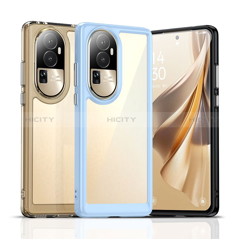 Silikon Schutzhülle Rahmen Tasche Hülle Durchsichtig Transparent J01S für Oppo Reno10 Pro+ Plus 5G