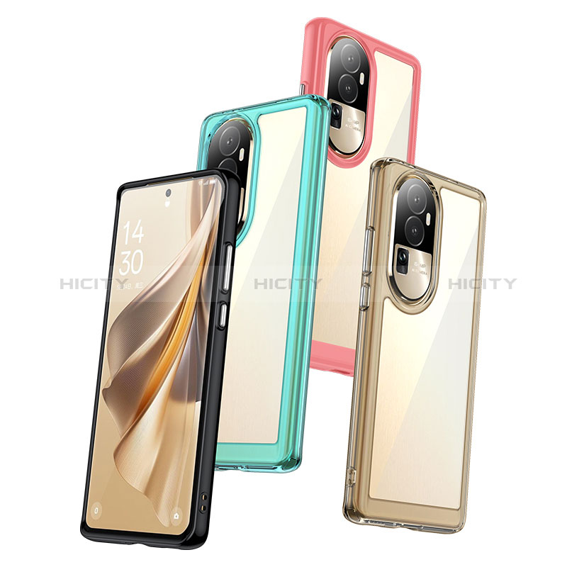 Silikon Schutzhülle Rahmen Tasche Hülle Durchsichtig Transparent J01S für Oppo Reno10 Pro+ Plus 5G