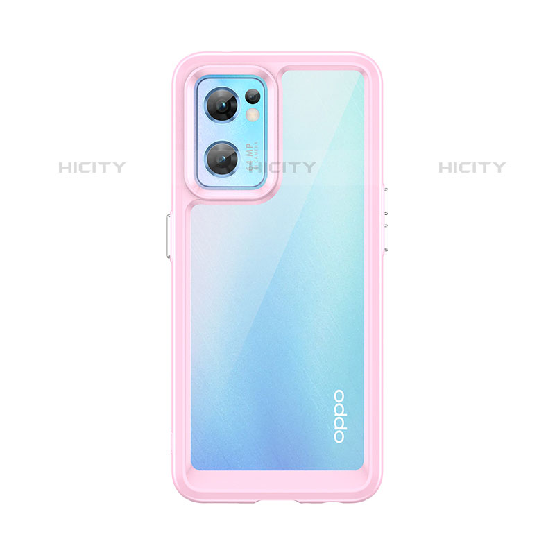 Silikon Schutzhülle Rahmen Tasche Hülle Durchsichtig Transparent J01S für Oppo Reno7 5G