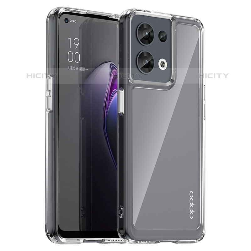 Silikon Schutzhülle Rahmen Tasche Hülle Durchsichtig Transparent J01S für Oppo Reno8 5G Klar