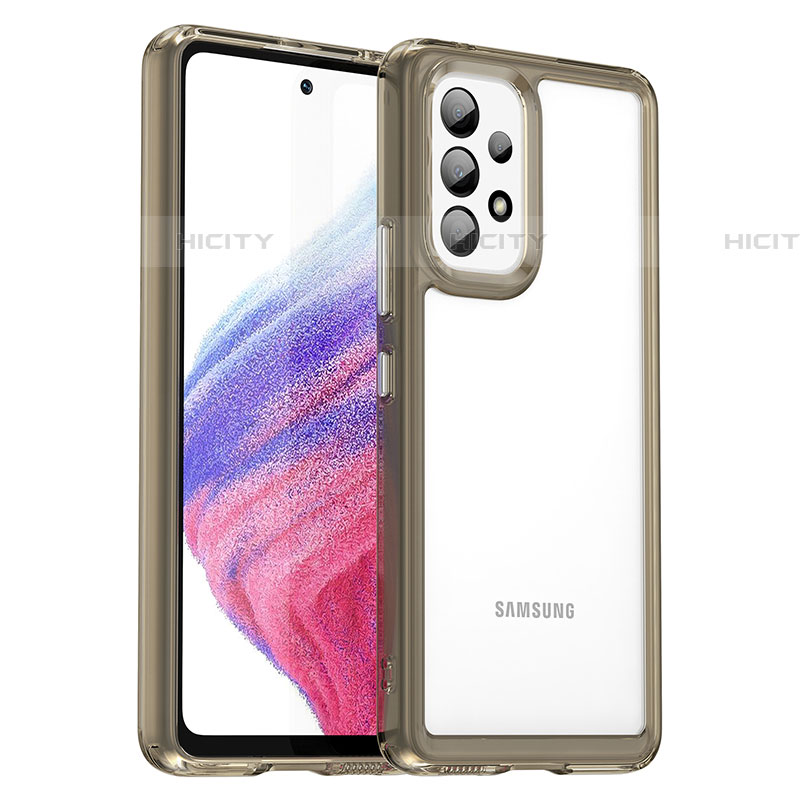 Silikon Schutzhülle Rahmen Tasche Hülle Durchsichtig Transparent J01S für Samsung Galaxy A53 5G groß