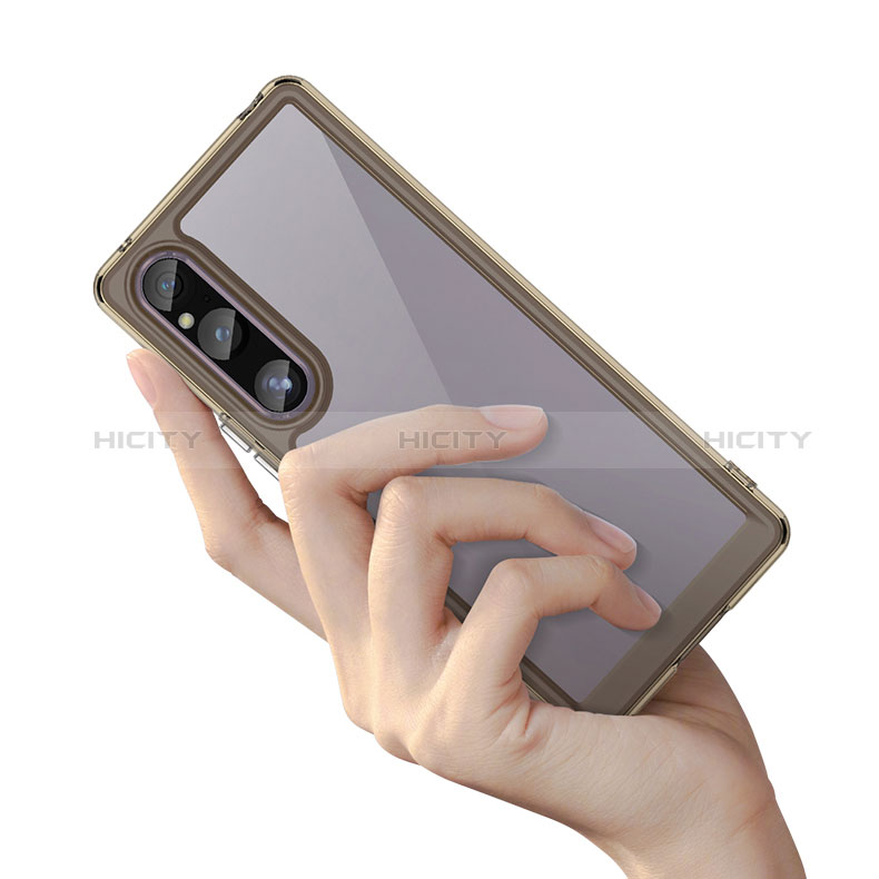 Silikon Schutzhülle Rahmen Tasche Hülle Durchsichtig Transparent J01S für Sony Xperia 1 V