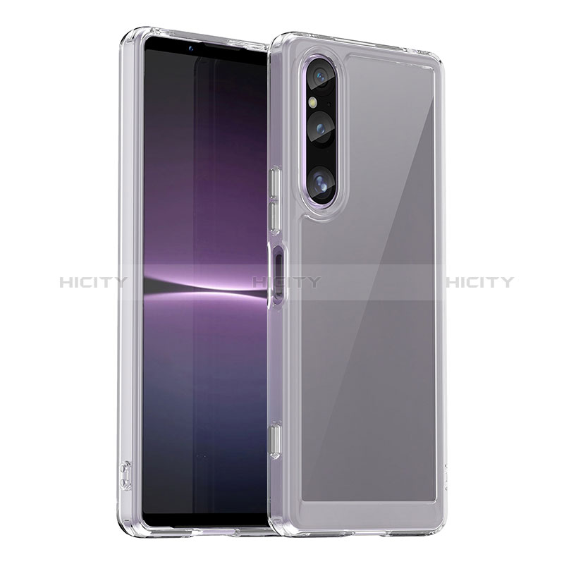 Silikon Schutzhülle Rahmen Tasche Hülle Durchsichtig Transparent J01S für Sony Xperia 1 V Klar