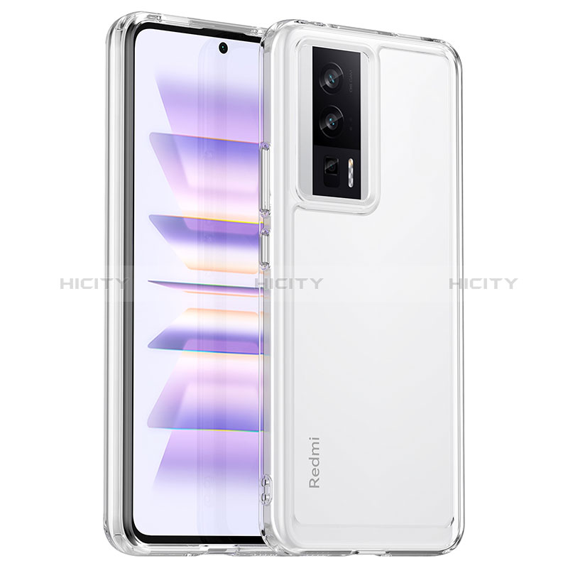 Silikon Schutzhülle Rahmen Tasche Hülle Durchsichtig Transparent J01S für Xiaomi Poco F5 Pro 5G groß