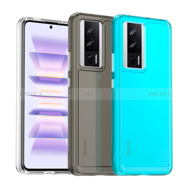 Silikon Schutzhülle Rahmen Tasche Hülle Durchsichtig Transparent J01S für Xiaomi Redmi K60 Pro 5G