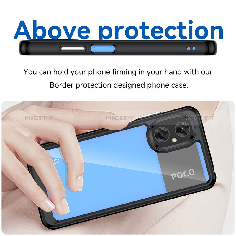 Silikon Schutzhülle Rahmen Tasche Hülle Durchsichtig Transparent J01S für Xiaomi Redmi Note 11R 5G groß