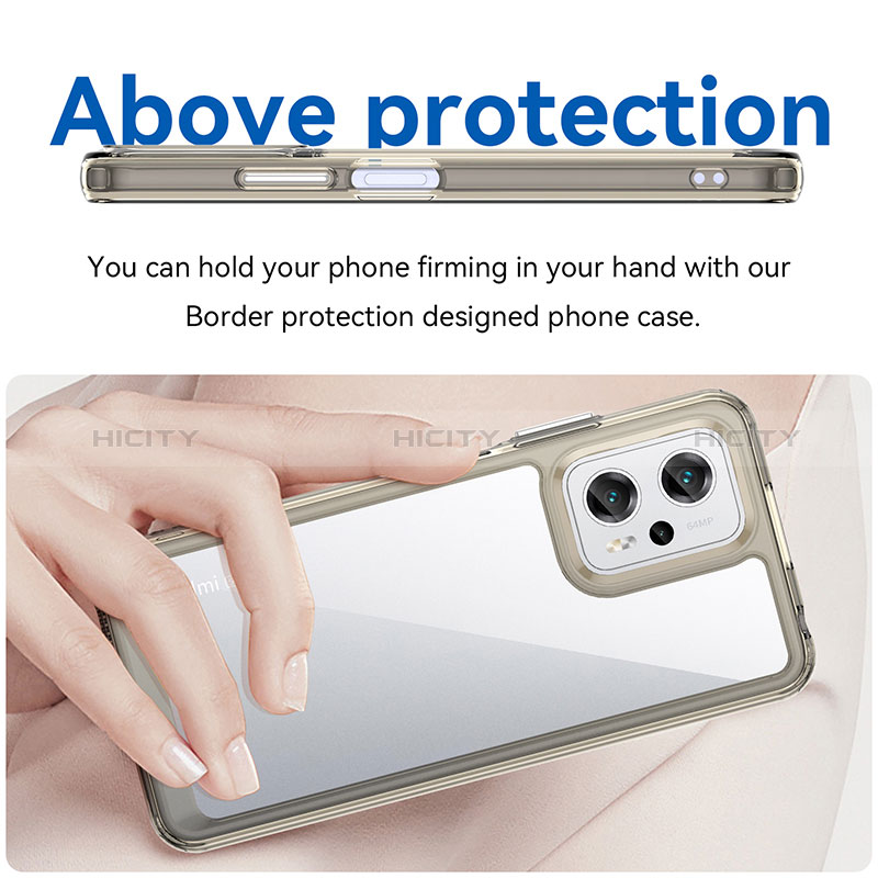 Silikon Schutzhülle Rahmen Tasche Hülle Durchsichtig Transparent J01S für Xiaomi Redmi Note 11T Pro+ Plus 5G
