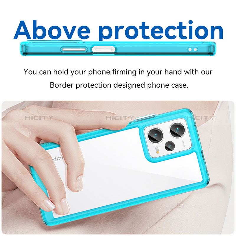 Silikon Schutzhülle Rahmen Tasche Hülle Durchsichtig Transparent J01S für Xiaomi Redmi Note 12 Explorer