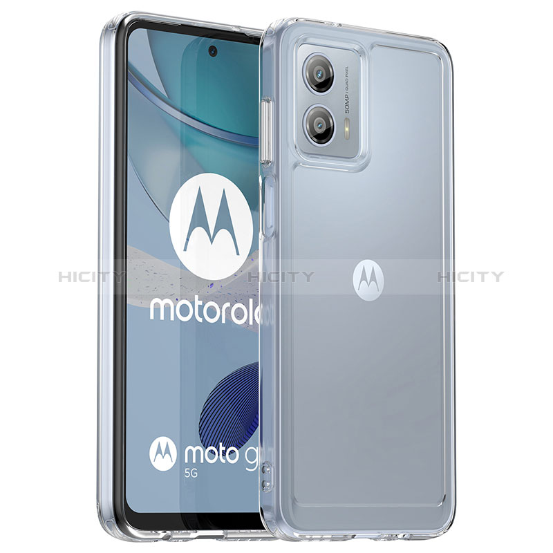 Silikon Schutzhülle Rahmen Tasche Hülle Durchsichtig Transparent J02S für Motorola Moto G53j 5G groß