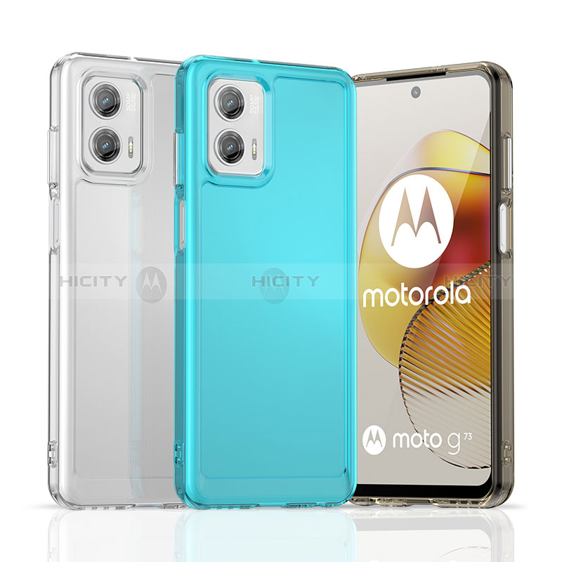 Silikon Schutzhülle Rahmen Tasche Hülle Durchsichtig Transparent J02S für Motorola Moto G73 5G