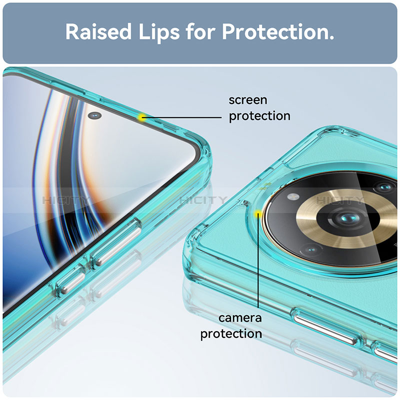 Silikon Schutzhülle Rahmen Tasche Hülle Durchsichtig Transparent J02S für Realme Narzo 60 Pro 5G