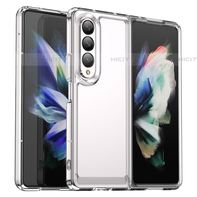 Silikon Schutzhülle Rahmen Tasche Hülle Durchsichtig Transparent J02S für Samsung Galaxy Z Fold4 5G groß