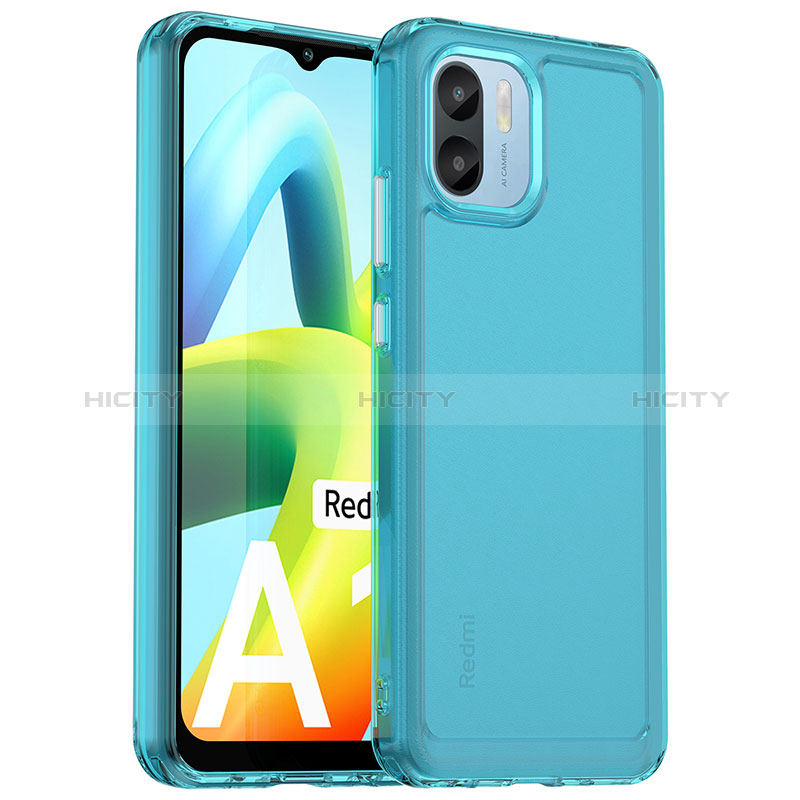 Silikon Schutzhülle Rahmen Tasche Hülle Durchsichtig Transparent J02S für Xiaomi Poco C50 Blau Plus