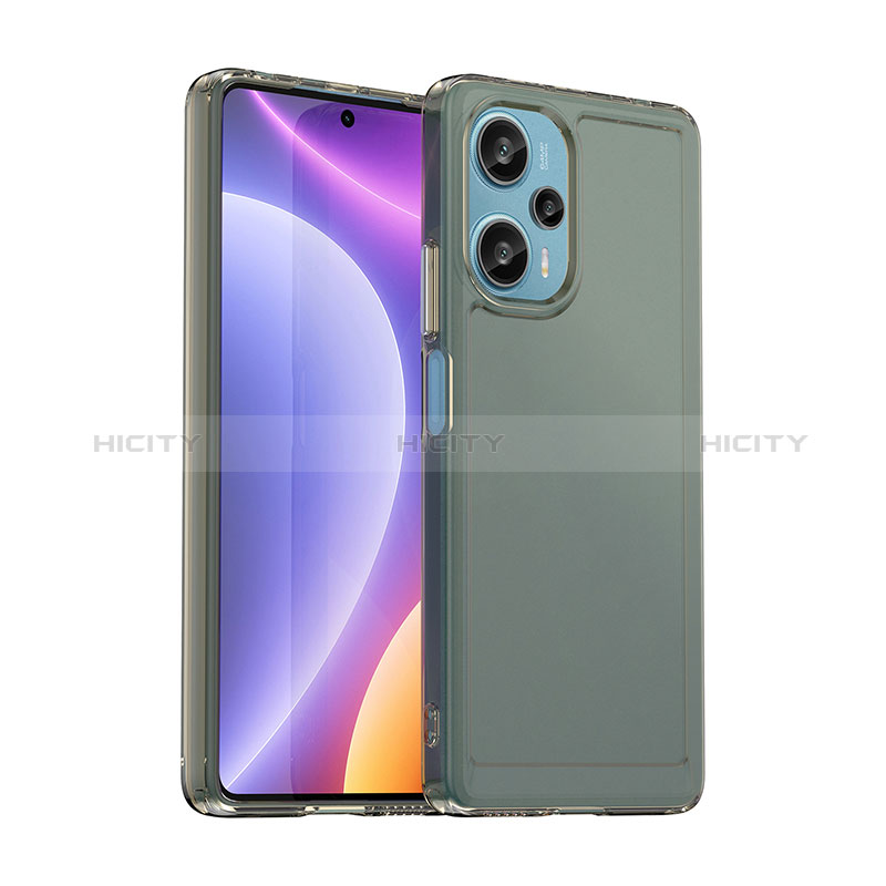 Silikon Schutzhülle Rahmen Tasche Hülle Durchsichtig Transparent J02S für Xiaomi Redmi Note 12 Turbo 5G Grau Plus